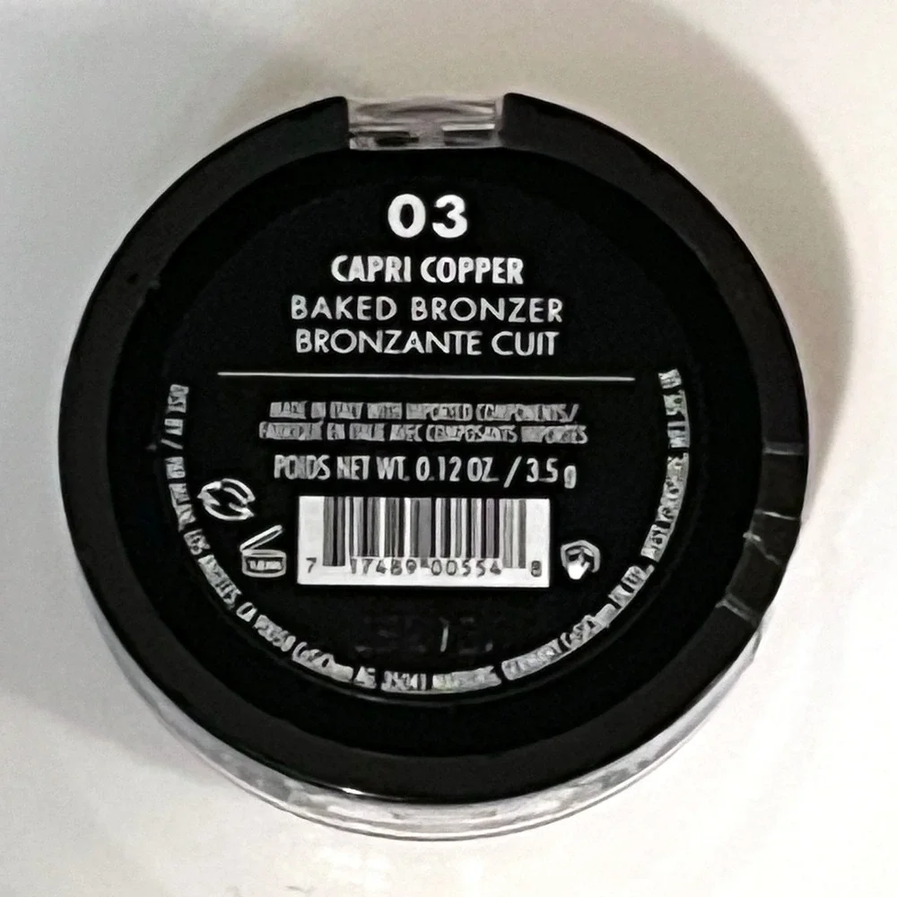 Milani Baked Bronzer Powder 0.12oz 03 Capri Copper New Shimmer Beachy Glow